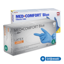 Med-Comfort Latexhandschuhe, puderfrei, blau, 100 Stück