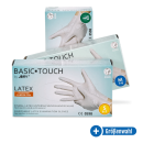 Ampri Basic Touch Latexhandschuhe, puderfrei, 100 Stück