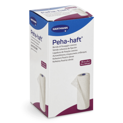 Peha-haft latexfrei Fixierbinde, 1 Stück | 10 cm x 4 m
