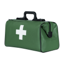 Dürasol Arzttasche Rusticana Großformat | 1 Vortasche, Feinrindleder, grün mit weißem Kreuz