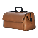 Dürasol Arzttasche Rusticana Großformat | 2 Vortaschen, Feinrindleder, hellbraun