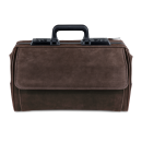 Dürasol Arzttasche Rusticana Großformat | 2 Vortaschen, Wasserbüffelleder, braun