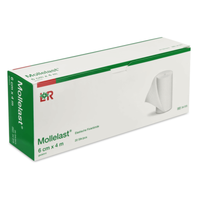 Mollelast Fixierbinde elastisch, steril, 20 Stück | 6 cm x 4 m