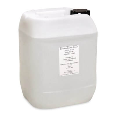Laborwasser, 2-fach destillierst, 10 Liter