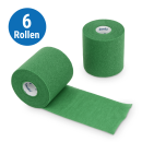 Gazofix Color kohäsive Fixierbinde, 8 cm x 20 m, 6 Stück | Grün