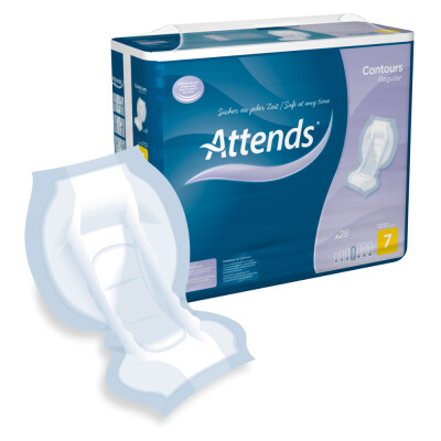 Attends Contours Regular 7, 4 x 28 Inkontinenzvorlagen