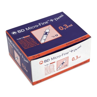 BD Micro-Fine Plus Insulinspritzen U100 | 0,3 ml, 30 G