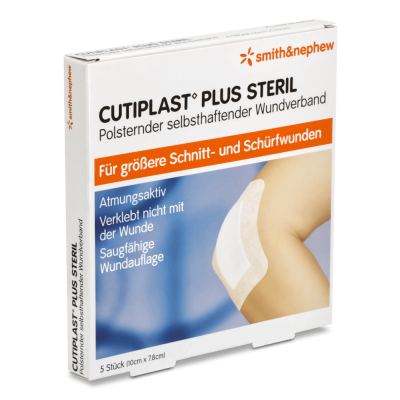 Cutiplast Plus Steril Wundverband | 10 x 7,8 cm, 5 Stück