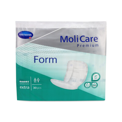 MoliCare Premium Form extra 5 Tropfen Inkontinenzeinlagen, 32 Stück