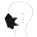 Ginensys FFP2 Maske Fischform, 50 St&uuml;ck | schwarz