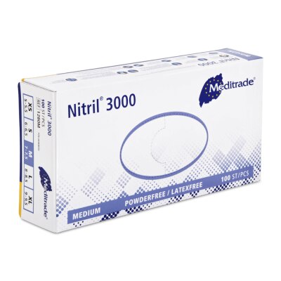 Meditrade Nitril 3000 Handschuhe | M