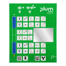 Plum Augenspül-Wandbox | mit 1 x 200 ml pH Neutral und 1 x 500 ml Augenspüllösung
