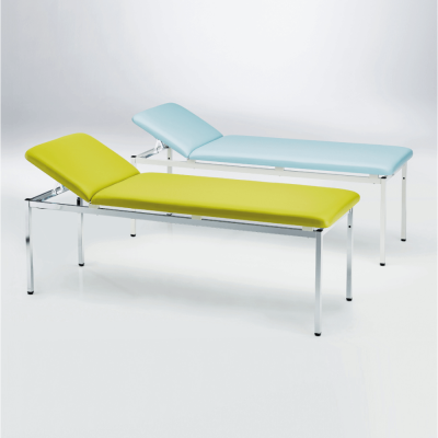 Schmitz Varimed Untersuchungsliege, 195 x 65 x 68, weißaluminium | 70 mm Polster, schwarz
