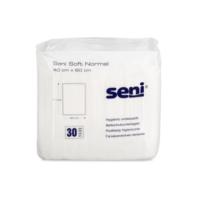 Seni Soft Normal Bettschutzunterlagen | 40 x 60 cm, 30 Stück
