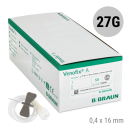 Venofix A Venenpunktionsbesteck, 27G, grau, 0,4 x 16 mm, 50 Stück