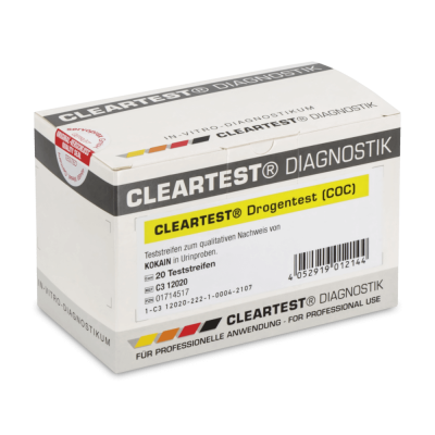 Cleartest Drogentest, 20 Stück | Kokain