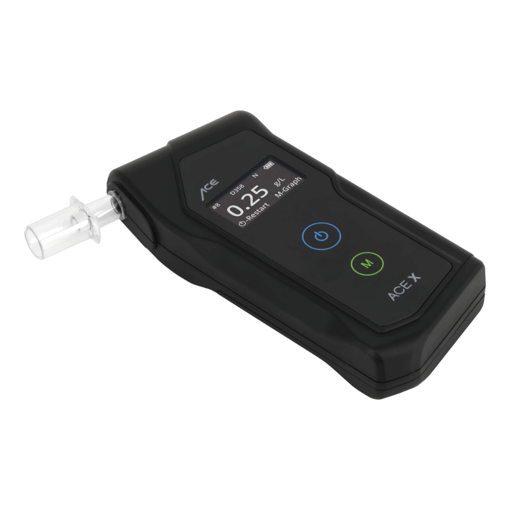 Etilometro ACE XS | Mini E Portatile | Precisione Poliziesca | Con Portachiavi | Per Autisti
