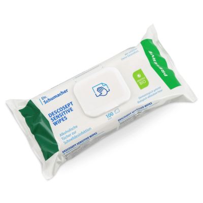 Descosept Sensitive Wipes Desinfektionstücher | 100 Tücher im Flowpack