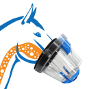 NEBU-TEC SaHoMA II Premium Inhalator-Set für Pferde, inkl. 9 x 1 L DeadSea Liquid 2,5%