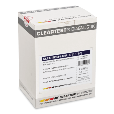 Cleartest CRP (10/60) Entzündungsparameter Schnelltest | 10 Stück