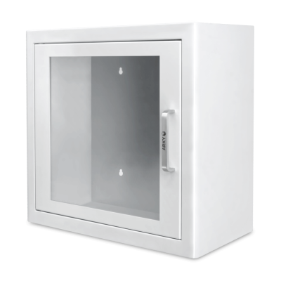 AED Wandschrank mit Alarm, weiß