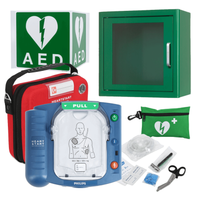 Philips Heartstart HS1 AED, halbautomatisch, Starter-Set