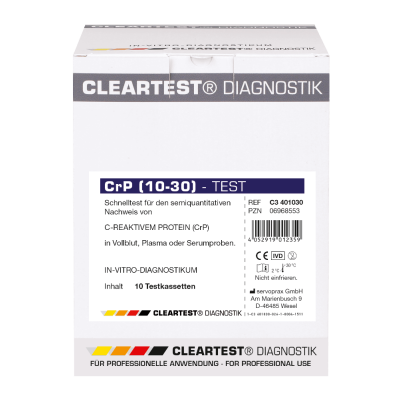 Cleartest CRP 10/30 Entzündungsparameter Schnelltest | 10 Stück