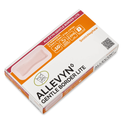 Allevyn Gentle Border Lite, 5,5 x 12 cm | 10 Stück
