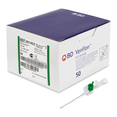 BD Venflon Venenverweilkatheter, 18 G grün, 1,2 x 45 mm