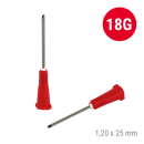 BD Blunt Fill Sicherheitsaufziehkanülen, 100 Stück | 18G 1, 1,2 x 25 mm, rot