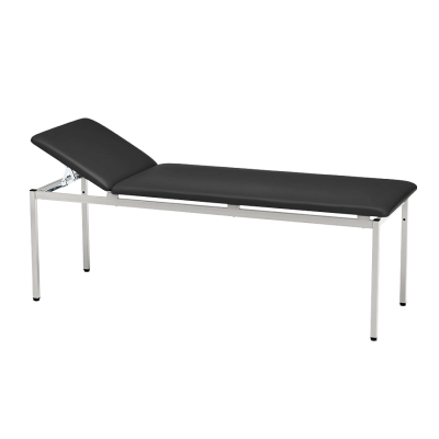 Ratiomed Untersuchungsliege inkl. Rollenhalter | classic schwarz / weiß-aluminium lackiert