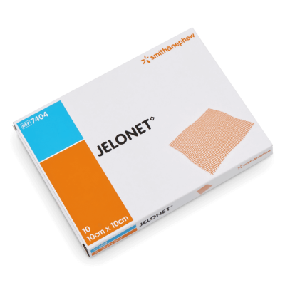 Jelonet Salbenkompresse mit Paraffin | 10 x 10 cm, 10 Stück