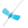 Sarstedt Multifly-Kanüle mit Schlauch und Multi-Adapter, 120 Stück | 23G, 0,6 x 19, 80 mm, blau