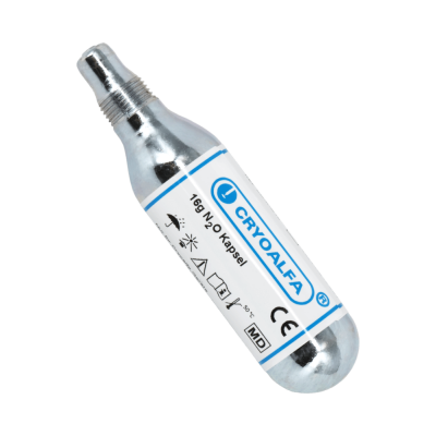 Cryoalfa Kapsel mit Gewinde für PERFECT, 16 g N2O