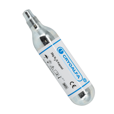 Cryoalfa Kapsel mit Gewinde für PERFECT, 25 g N2O