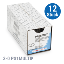 Ethicon Prolene, blau, monofil | 3-0, PS1MULTIP, 0,45, 12 Stück