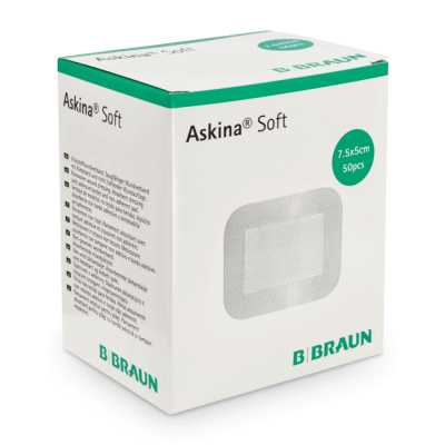 B. Braun Askina Soft Wundverband, steril, 50 Stück | 5 x 7,5 cm