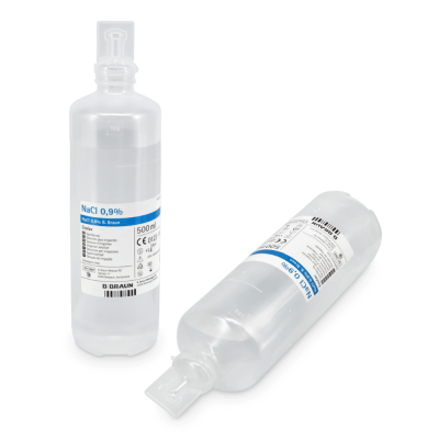 B. Braun Ecolav Augenspüllösung mit Natrium-Chloridlösung (0,9 %) | 500 ml, 10 Stück