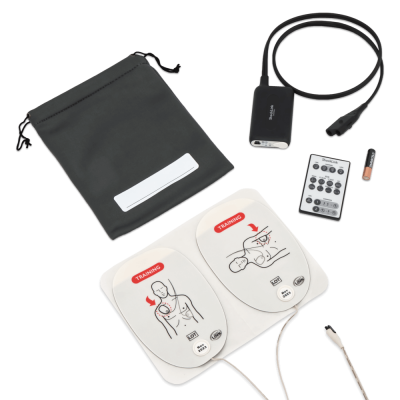 ShockLink AED-Trainingskabel, komplett inkl. Fernbedienung