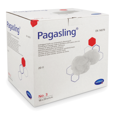 Pagasling Tupfer, steril | Gr. 3, pflaumengroß, 18 x 20 Stück