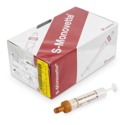 SARSTEDT S-Monovetten, steril, 50 Stück | Serum-Gel 4,7 ml, 75 x 15 mm