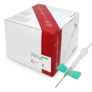 SARSTEDT Safety-Multifly-Kanüle, 120 Stück | 21G x 3/4", grün, langer Schlauch und Multiadapter
