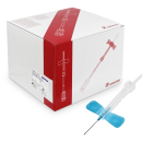 SARSTEDT Safety-Multifly-Kanüle, 120 Stück | 23G x 3/4", blau, kurzer Schlauch und Multiadapter