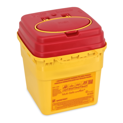 SARSTEDT Multi-Safe euroMatic Kanülenabwurfbehälter I 3,0 Liter