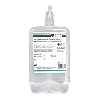 Edlich & Habel Sterilwasser mit Adapter, 20 Stück | 650 ml