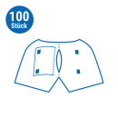Edlich & Habel Koloskopiehose, 100 Stück | L, blau, Klettverschluss
