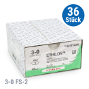 Ethicon Ethilon Nahtmaterial, schwarz, monofil, 0,45 m,...