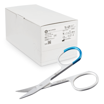 25 x Edlich & Habel Nagelschere, gebogen, rostfrei, 9 cm, steril