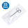 Edlich & Habel Schere, Iris & Ligaturschere, gerade, spitz/spitz, 10 cm, steril, 25 Stück