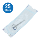 Edlich & Habel Iris Schere, spitz/spitz, 11,5 cm, 4 1/2", steril, 25 Stück | gerade